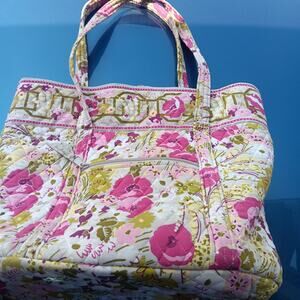 Vera Bradley Get Carried Away Tote Bag – Retired Pink Floral Print